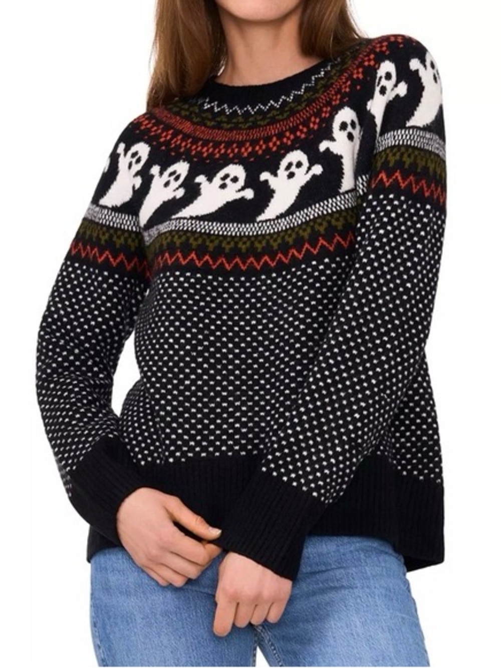 Vince Camuto Ghost Halloween Sweater Size XXL
